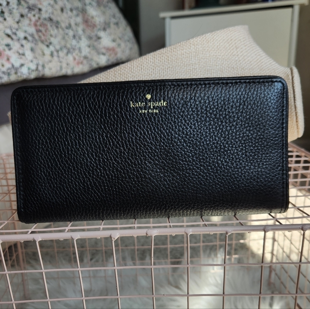 Kate Spade Black Leather Wallet